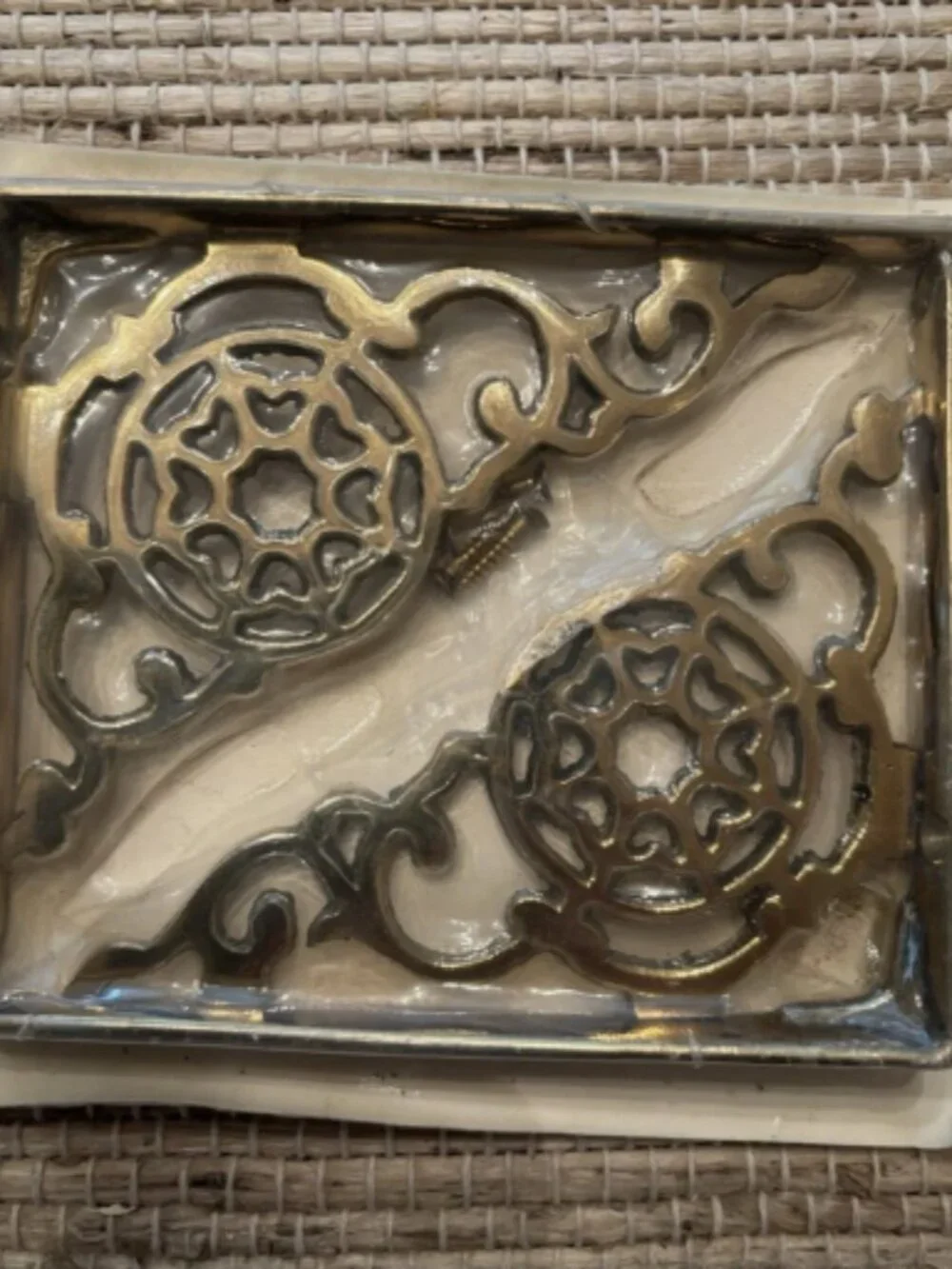 Brass Shelf Brackets 6 Inch Decorative Hardware New in Package
